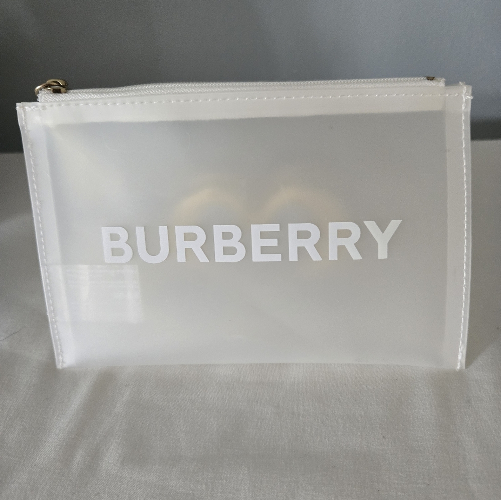 Burberry White Cosmetic Bag